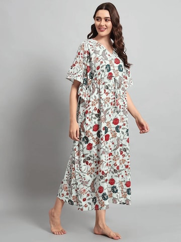 PfauGermany Summer Dress 'KAFTAN Free Size Brustumfang – 170 cm . Länge 130 cm' in Beige