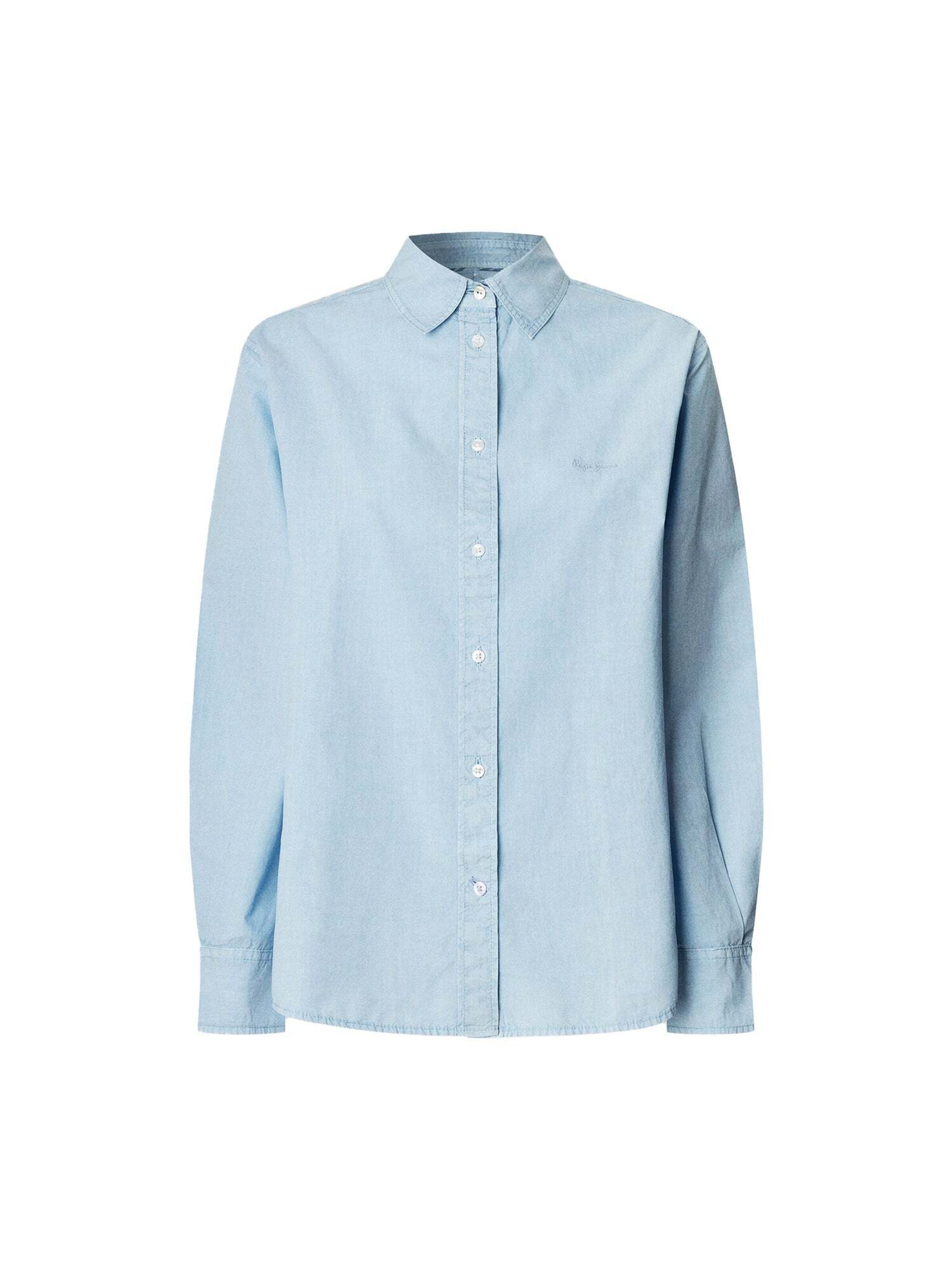 Pepe Jeans Bluse 'Bego' in Blau: Vorderseite
