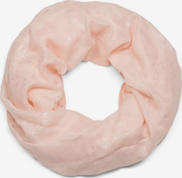 styleBREAKER Loop scarf 'Loop Schal mit Metallic Sterne Print' in Pink: front