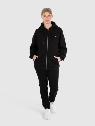 Smilodox Zip-Up Hoodie 'Eda ' in Black