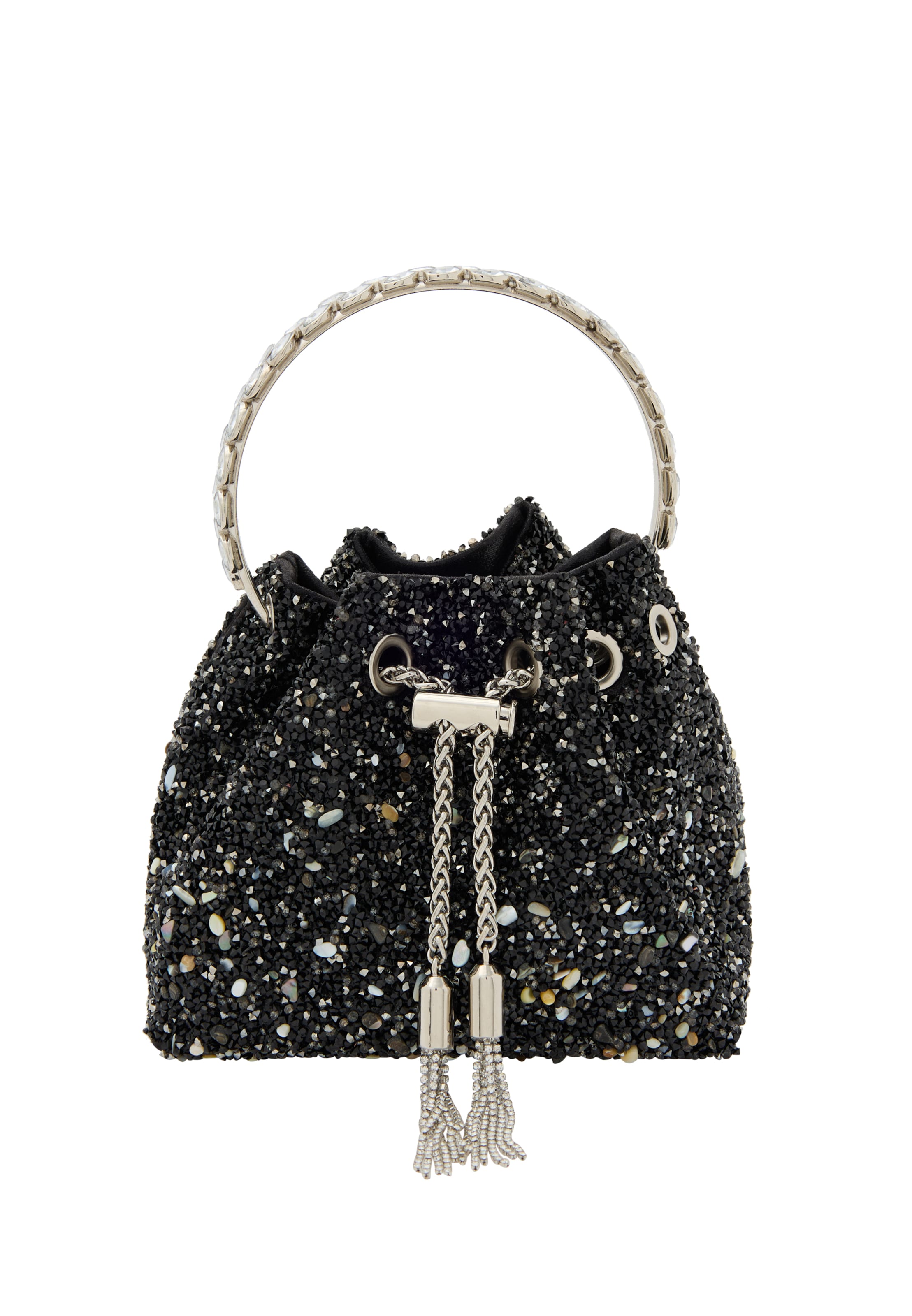 NAEMI - Bolso saco en negro: frente