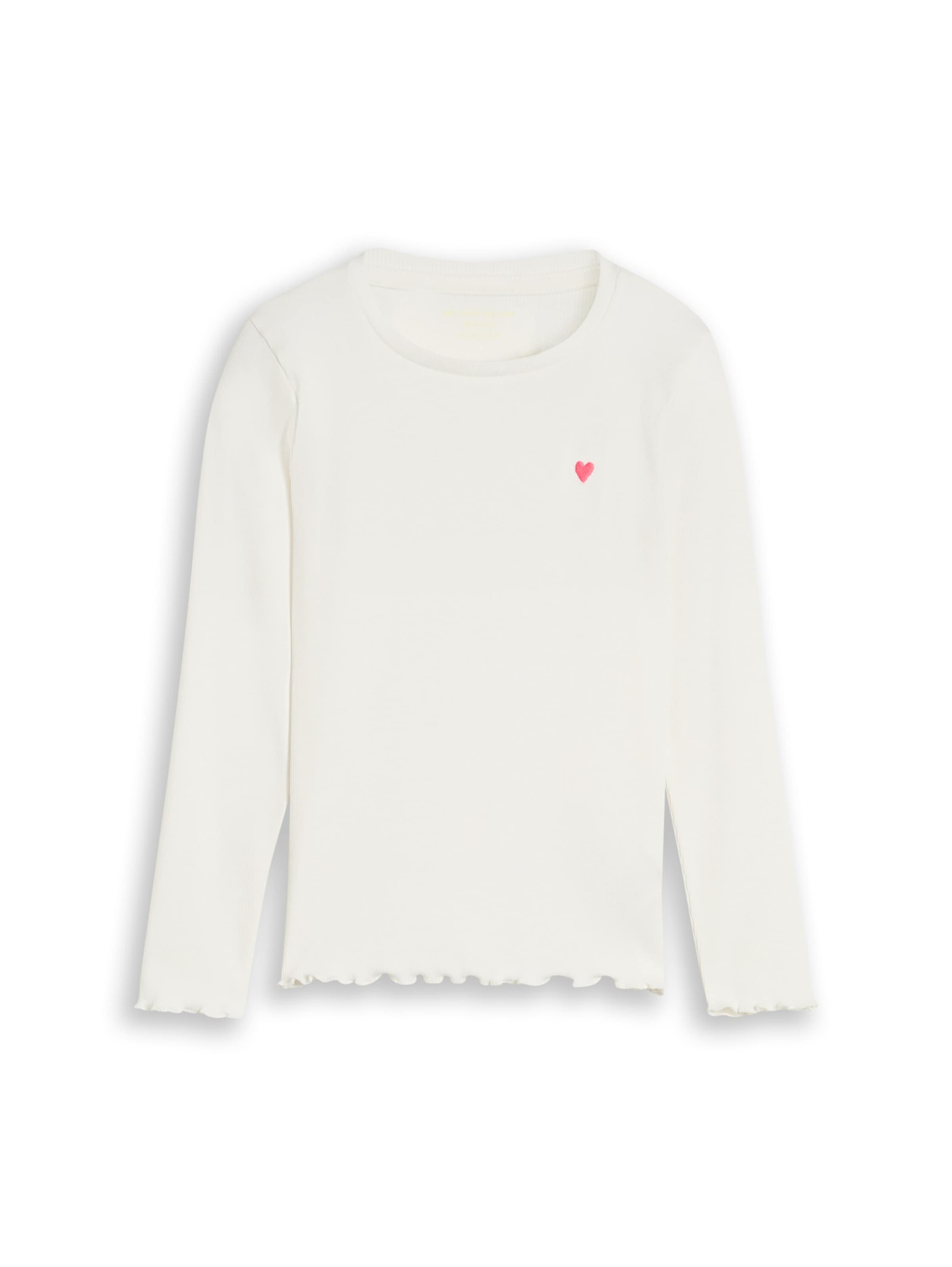 TOM TAILOR Shirt in Wit: voorkant