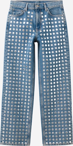 MANGO Loosefit Farkut värissä sininen: etupuoli