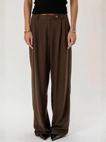 It's May Normální Kalhoty ' Maddalena ' – hnědá: přední strana