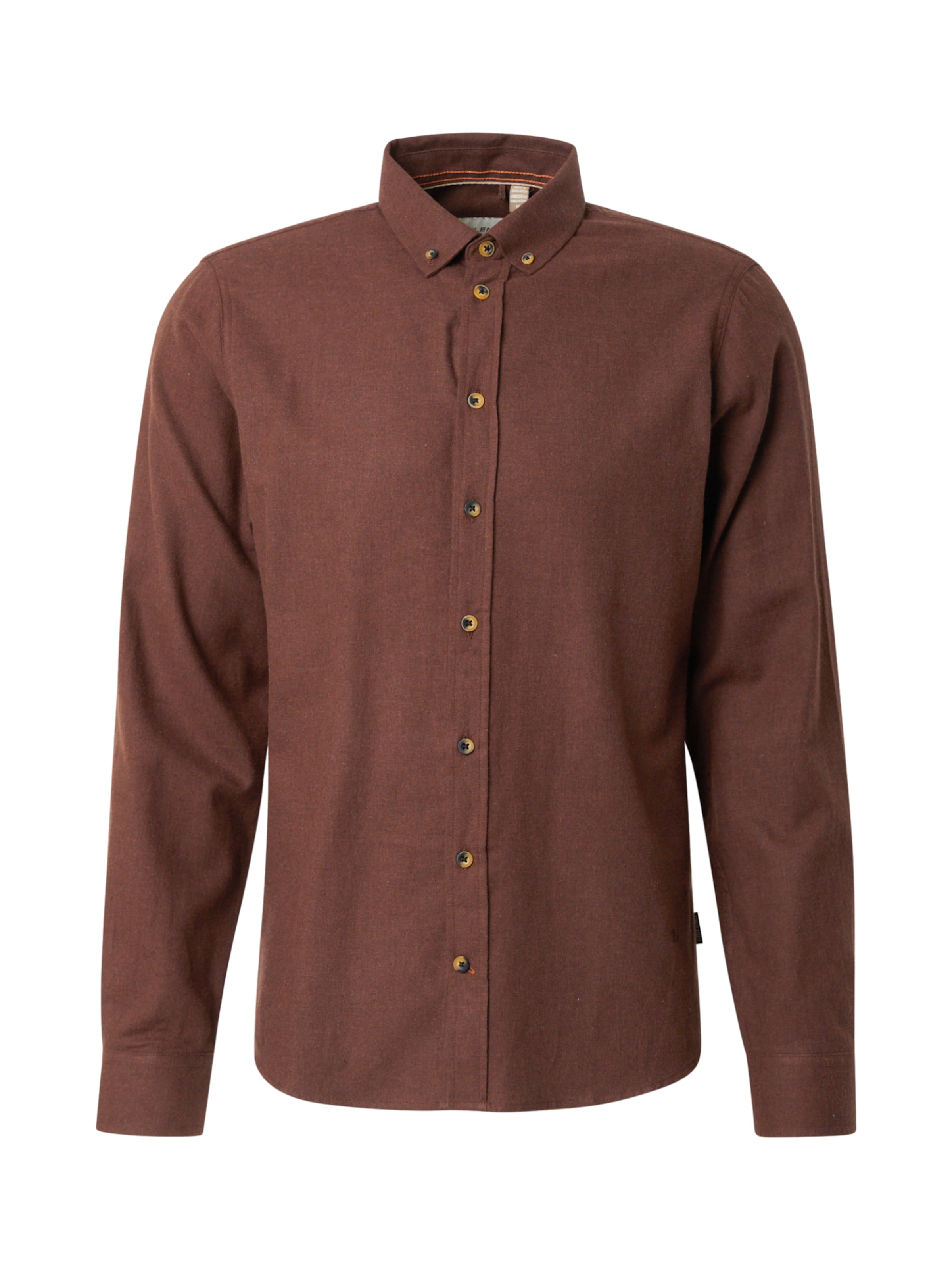 BLEND Button Up Shirt 'Burley' in Brown: front