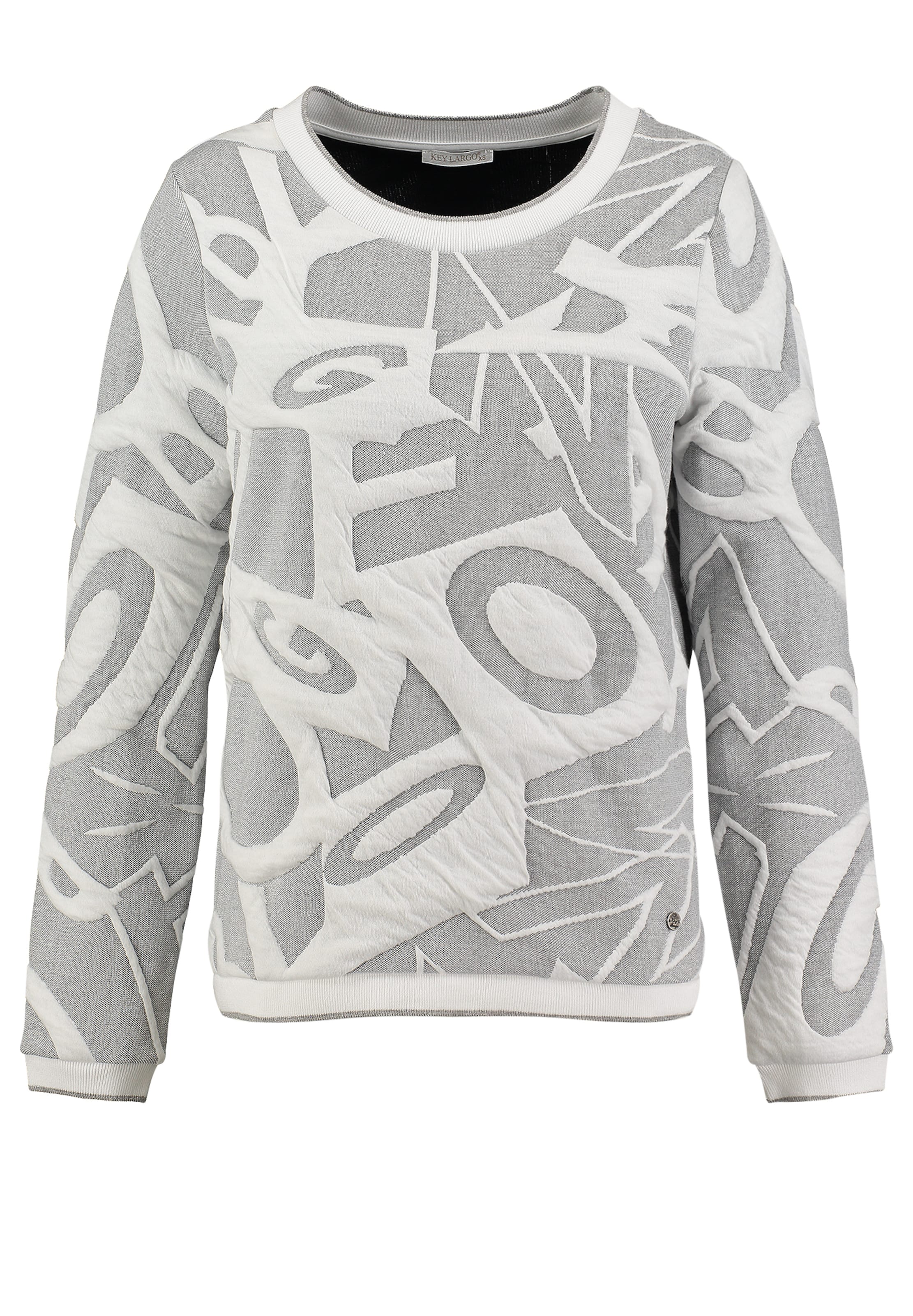 Key Largo Sveter 'Booklet' - Sivá: predná strana