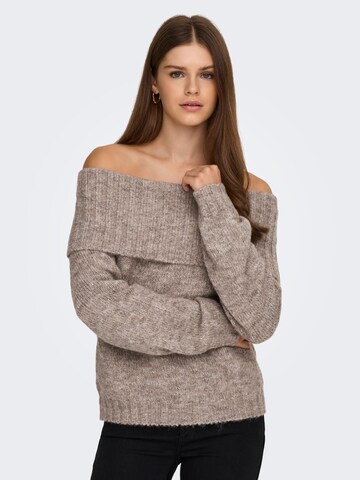 Pull-over 'ONLSHINE' ONLY en marron