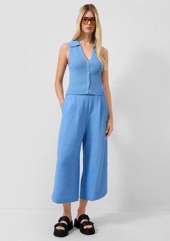 QS Strickpullunder in Blau