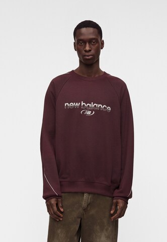 new balance - Sweatshirt 'Trackside' em vermelho: frente