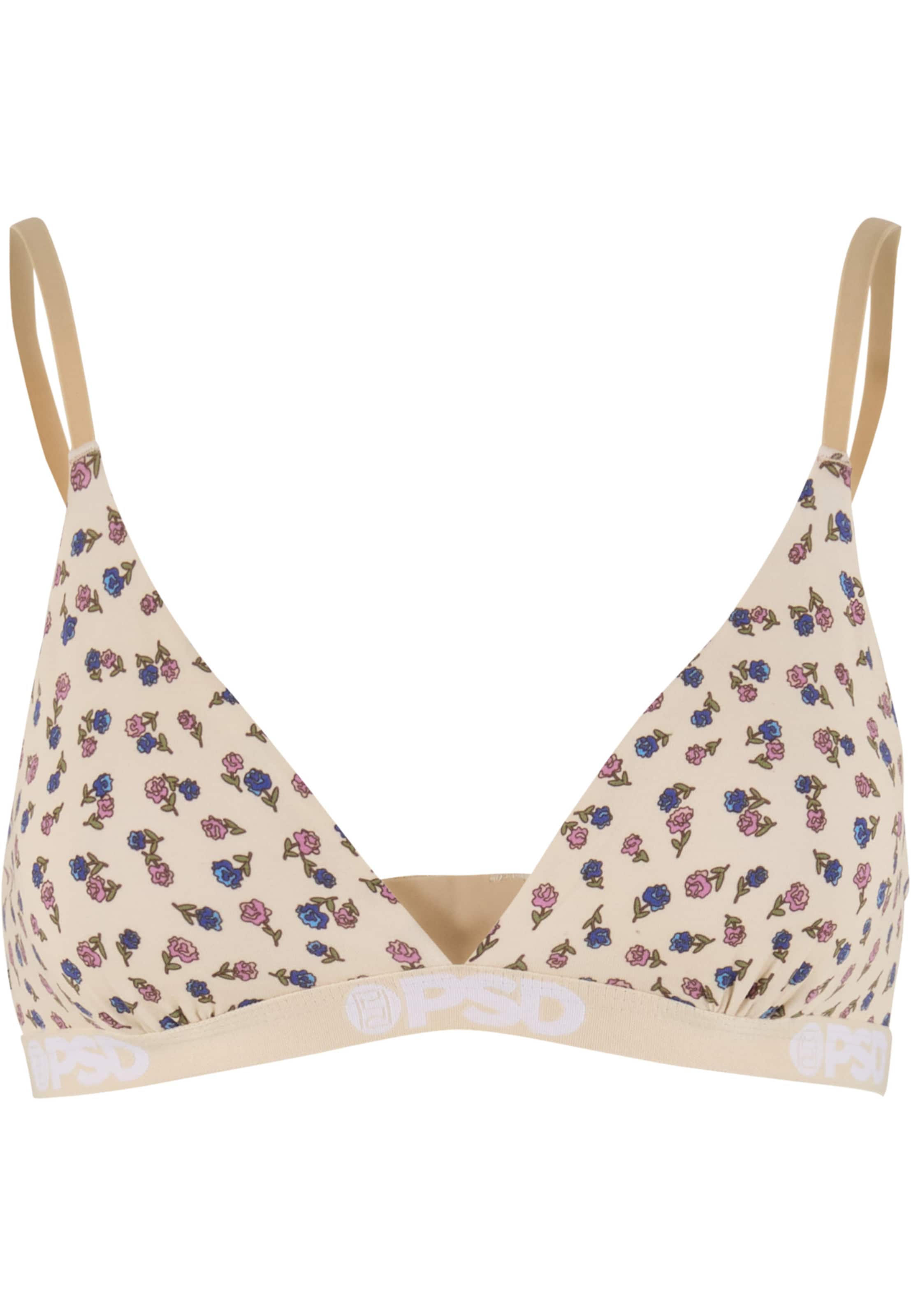 Triangolo Reggiseno 'Western Ditzy' di PSD in beige: frontale