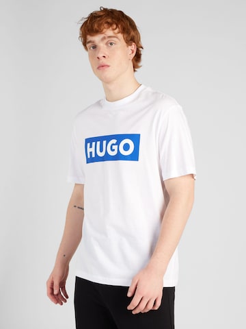 Tricou 'Nico' de la HUGO pe alb: față