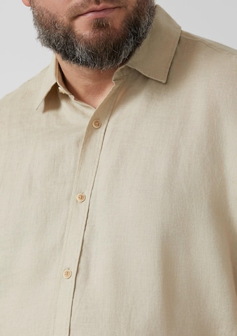 s.Oliver Regular fit Button Up Shirt in Beige