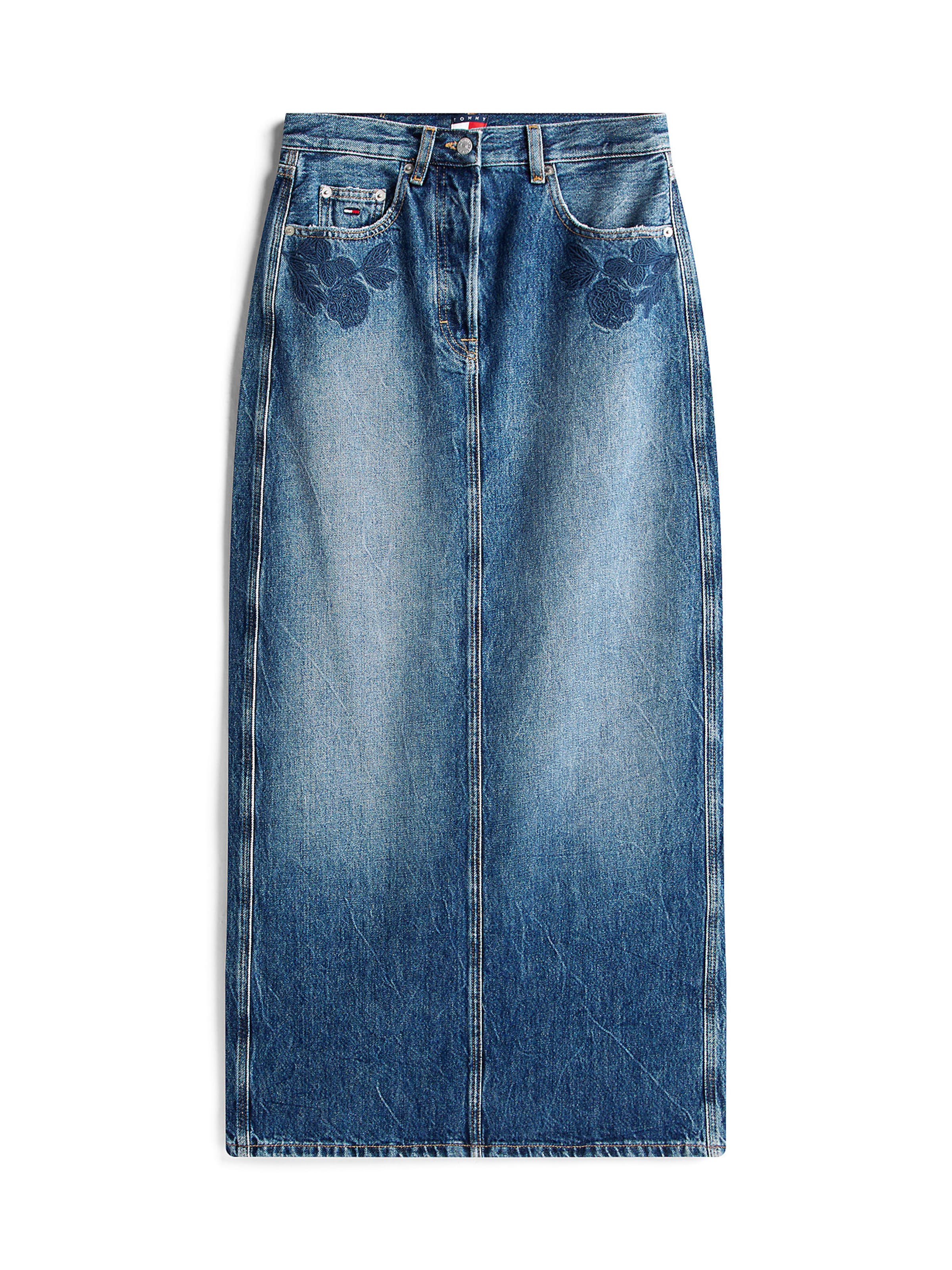 Jupe Tommy Jeans en bleu : devant