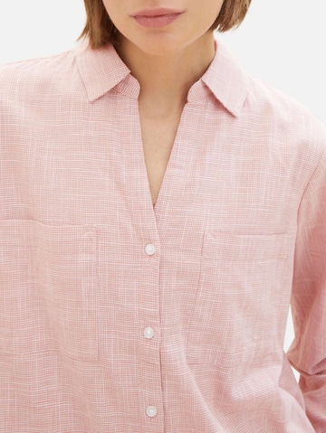 TOM TAILOR Bluse in Pink