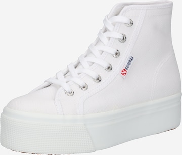 Sneaker alta di SUPERGA in bianco: frontale