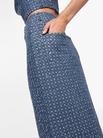 PIECES Rok 'NAOMI' in Blauw