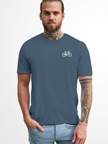 Neverless Shirt 'Fahrrad' in Blue