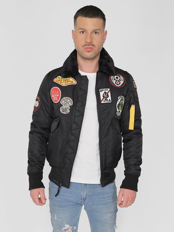 TOP GUN Between-Season Jacket ' TG20213032 ' in Black: front