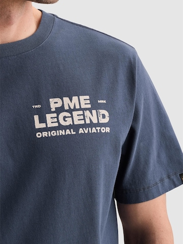 PME Legend Paita 'PME LEGEND - T-shirt in jersey with small artwork on the chest' värissä sininen