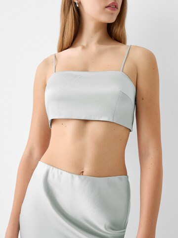 Bershka Top in Zilver
