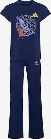 ADIDAS SPORTSWEAR - Fato de treino 'ADIDAS x DISNEY' em azul: frente