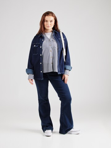Camicia da donna 'VMBumpy' di Vero Moda Curve in grigio