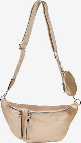 styleBREAKER Crossbody bag 'Halbmond Crossbody Bag Set 3-Teilig' in Gold: front