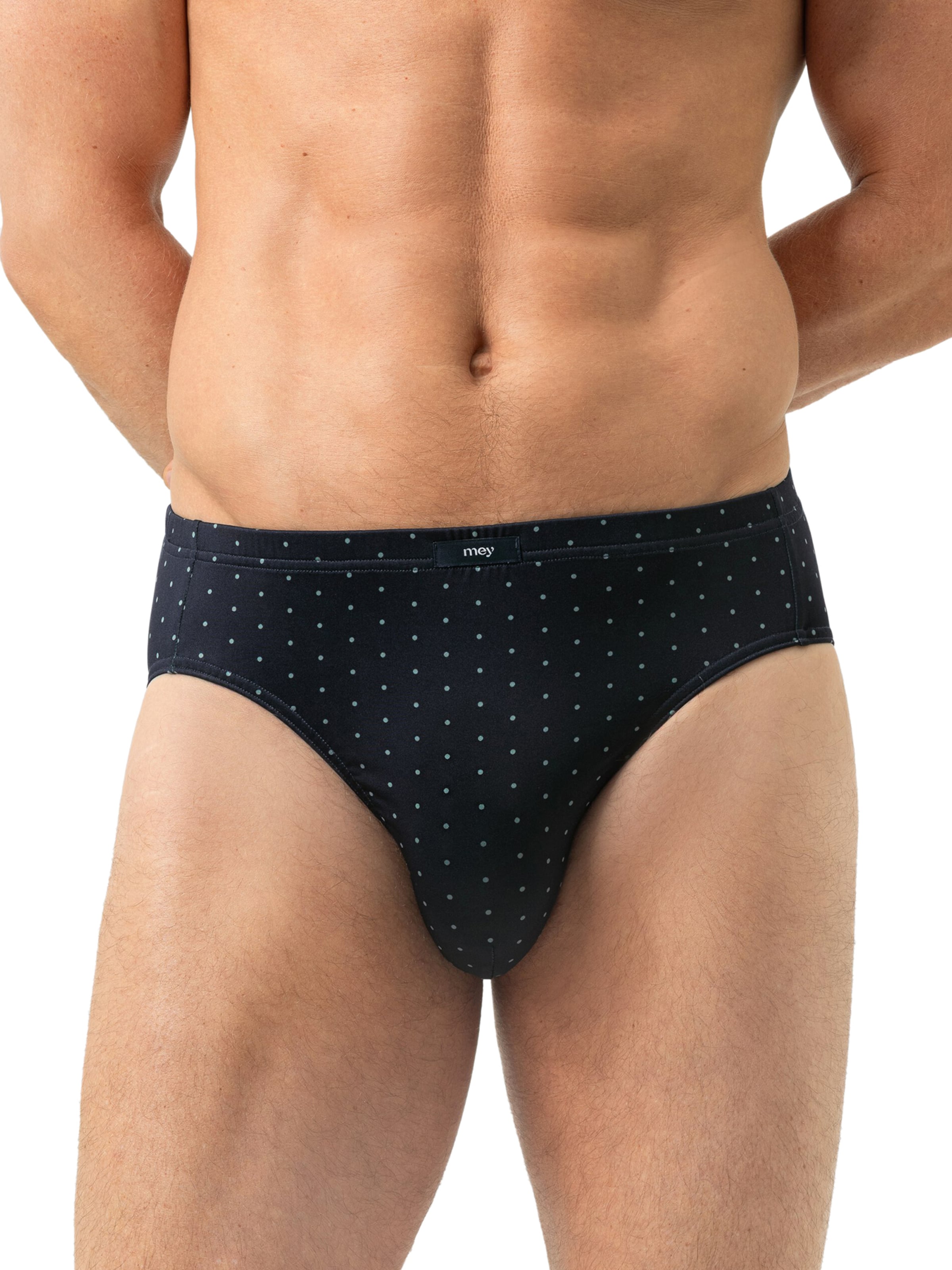 Mey Slip 'Points' in Blauw: voorkant