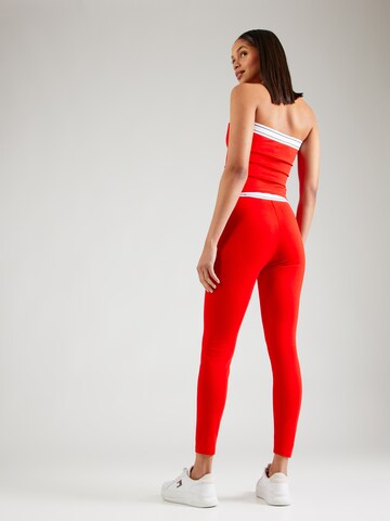 Tommy Jeans Skinny Leggings in Rot