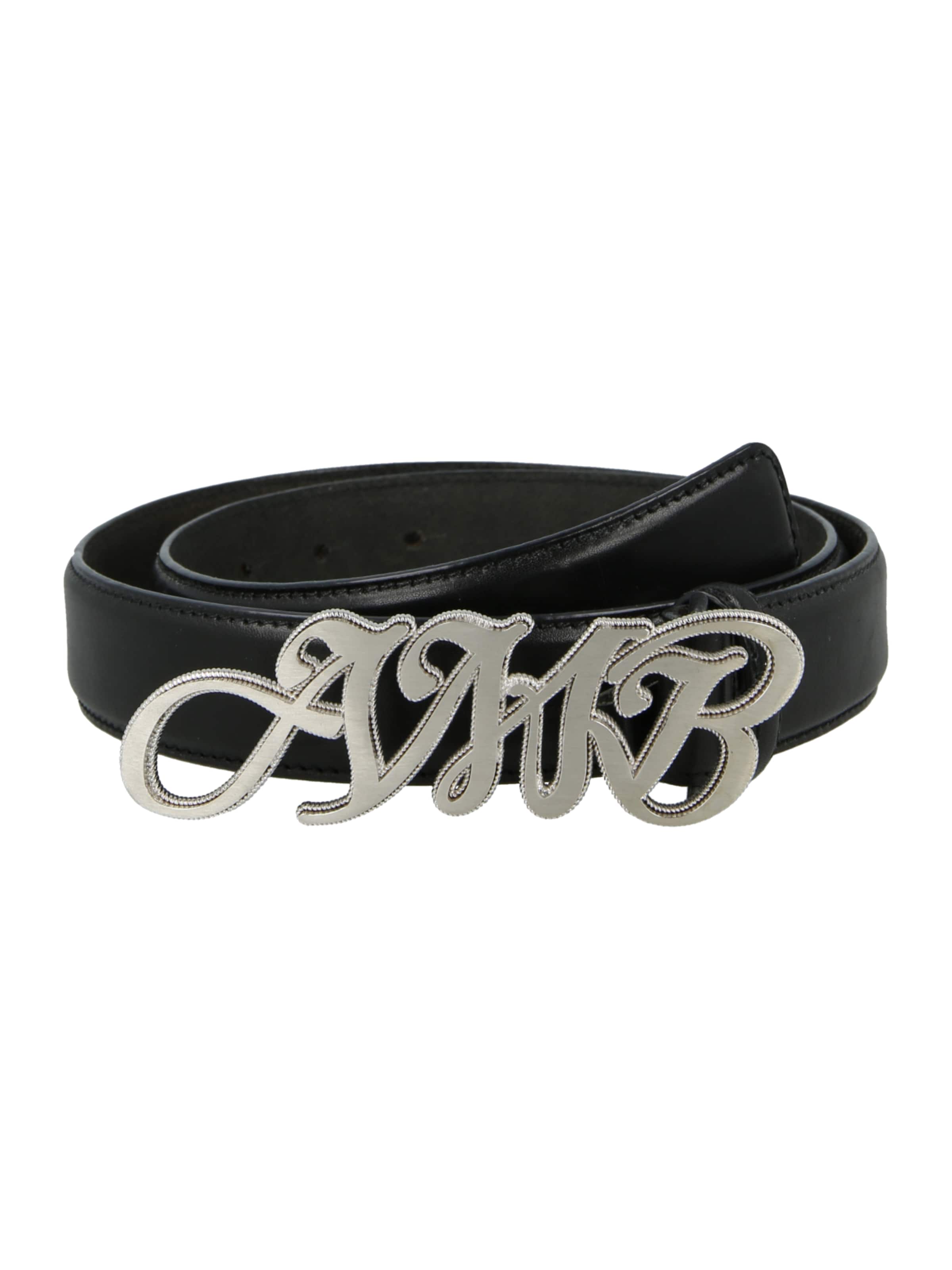 AMBUSH Ремень 'CURSIVE' в Черный: спереди