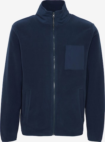 Veste en polaire ' BHBROOKS Sweatshirt zipp thru ' BLEND en bleu : devant