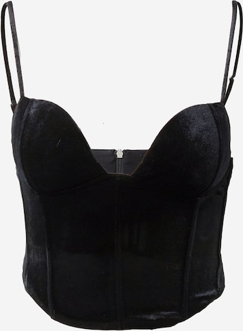 Gina Tricot - Top 'Maddy' em preto: frente