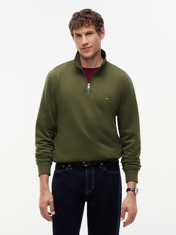 TOMMY HILFIGER Sweatshirt 'ESSENTIAL' in Green: front