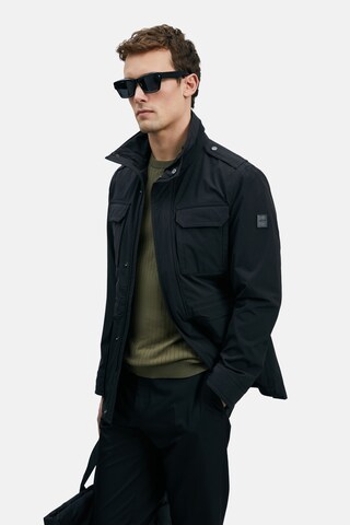Lufian Between-seasons parka in Black
