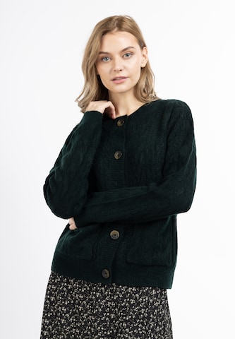 Cardigan 'Zitha' DreiMaster Vintage en vert : devant