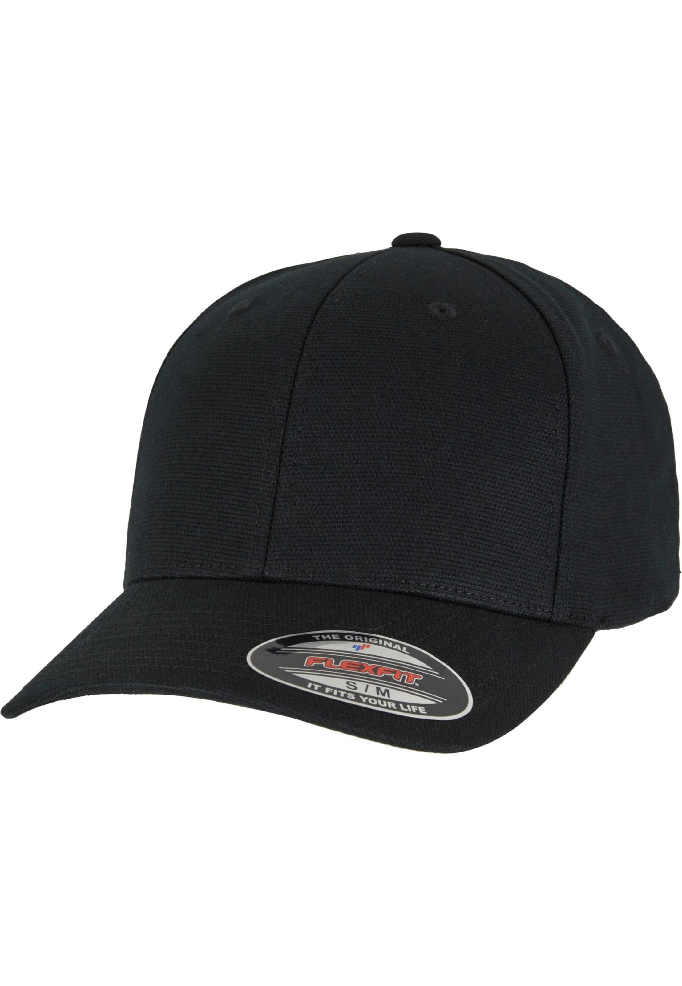Cappello da baseball di Flexfit in nero: frontale