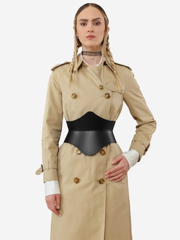 Haute Cuir - Cinturón 'Kairo Corset Belt' en negro: frente