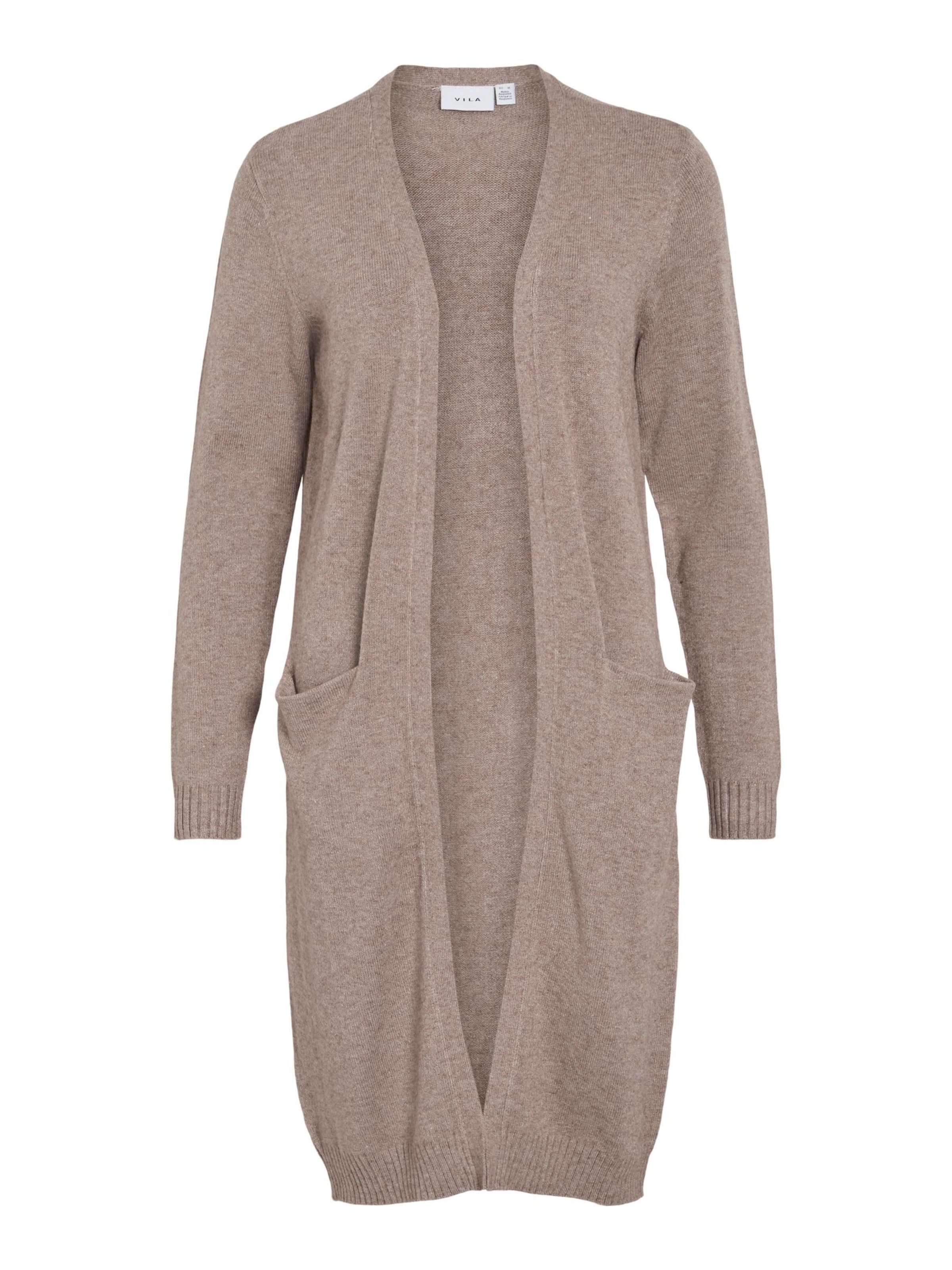 VILA Knit cardigan 'VIRIL' in Brown: front