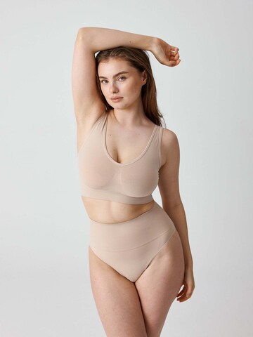 SNOCKS Bralette Shaping top in Beige: front