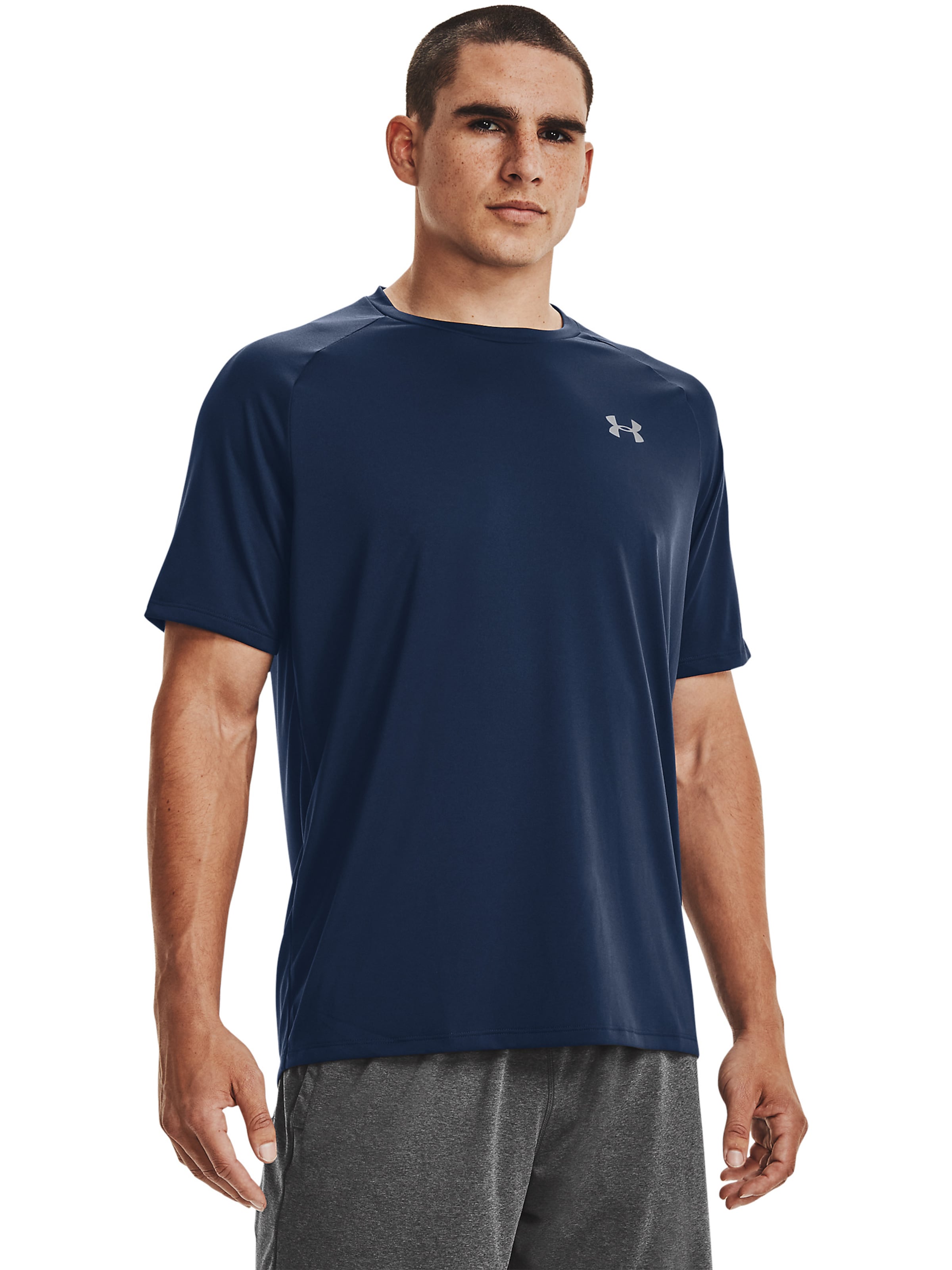 UNDER ARMOUR Regular fit Performance shirt 'Tech 2.0' in Blue: front