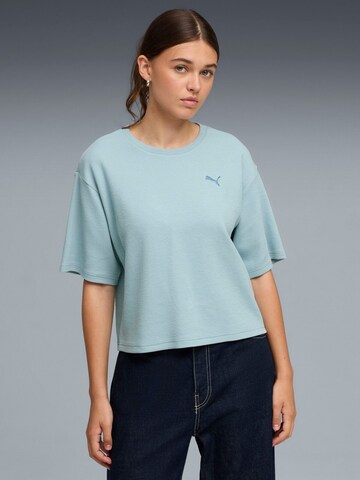 PUMA Shirt 'Puma Ess Elevated Relaxed Tee'‌‌‌‌‌ in Blau: Vorderseite