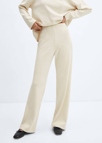 MANGO Bootcut Hose 'Panna' in Beige