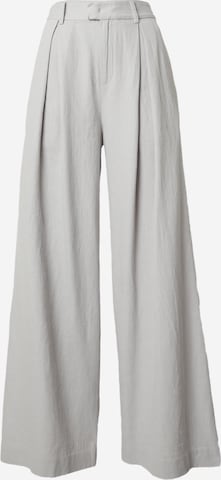 millane Wide Leg Plissert bukse 'Thalisa' i grå: forside