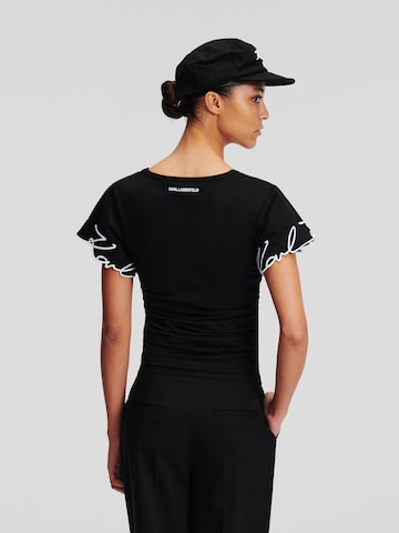 Tricou de la Karl Lagerfeld pe negru