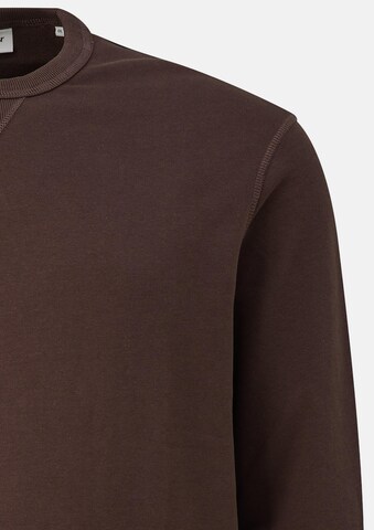 Sweat-shirt s.Oliver Men Big Sizes en marron : devant