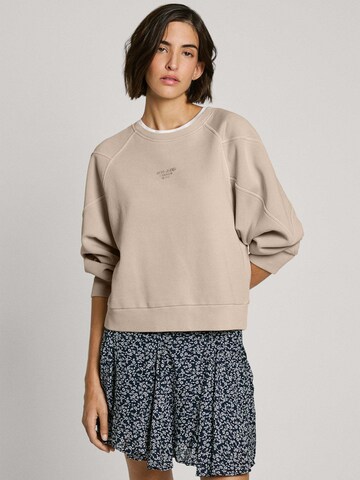 Sweat-shirt 'Reese' Pepe Jeans en beige : devant
