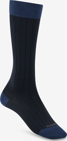 Chaussettes Boggi Milano en bleu : devant