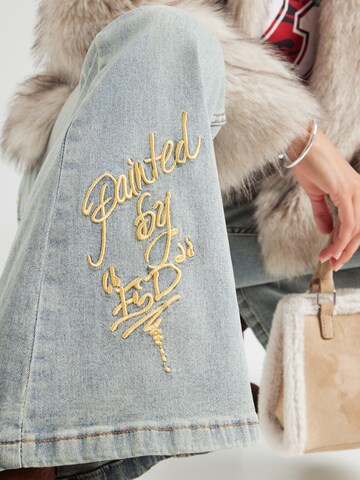 Ed Hardy Flared Jeans in Blue