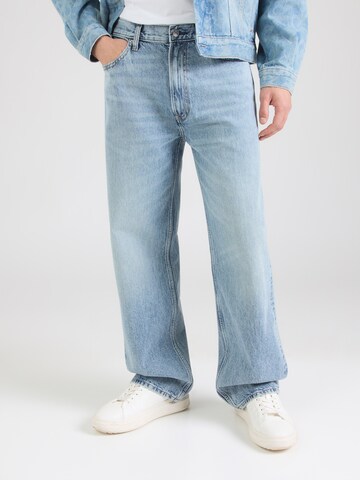 Calvin Klein Jeans - Folgado Calças de ganga em azul: frente