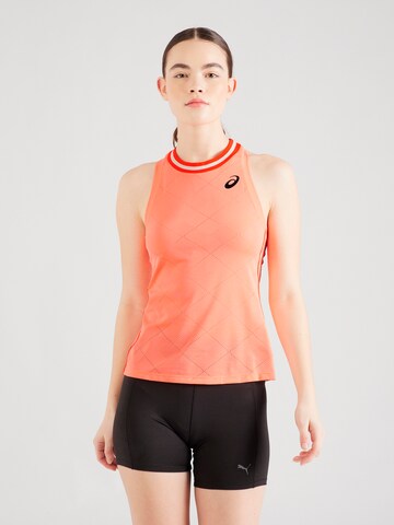 ASICS Performance Shirt 'MATCH' in Orange: front